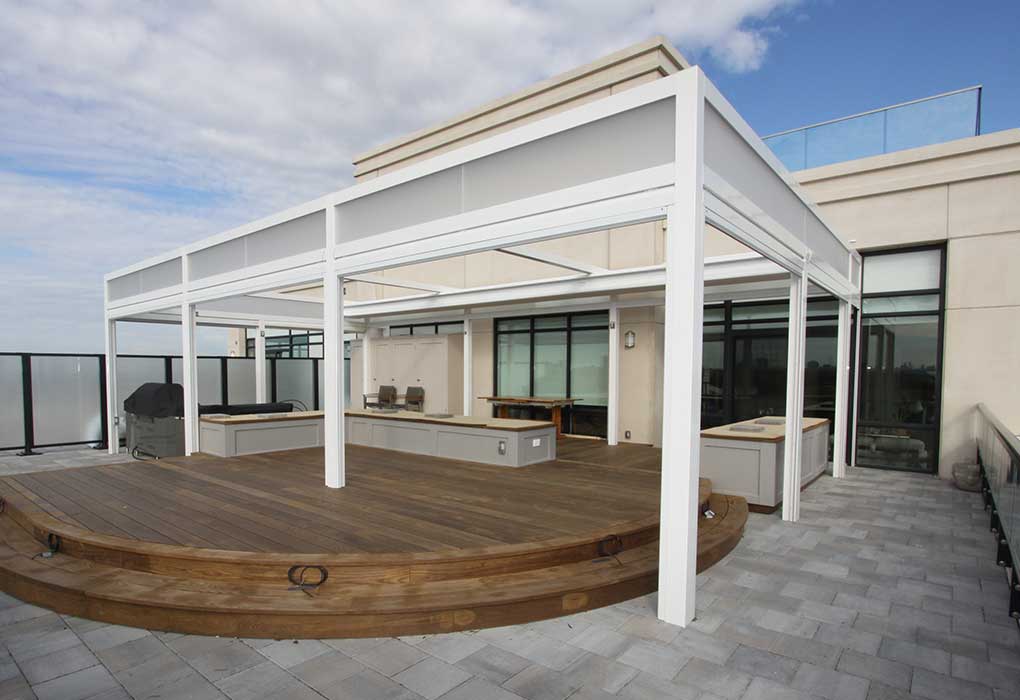 Retractable Pergola - Rooftop